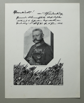 Patriotik Blatt / General Feldmarschall Paul von Hindenburg / Deutsches Reich / 1917 / 1. Weltkrieg 1.WK WWI